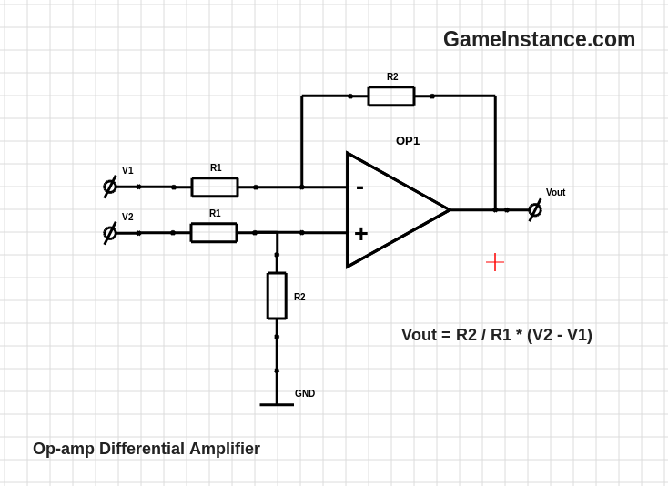 Op-amp Differential Amplifier