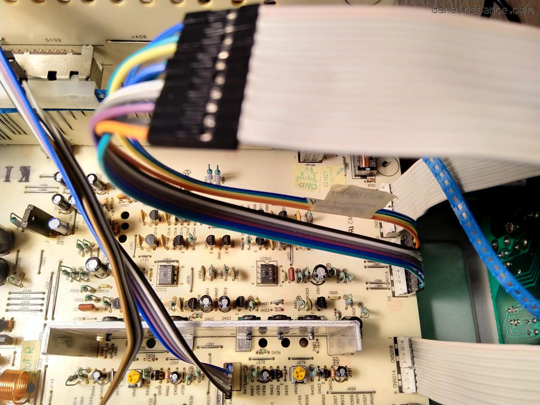 Technics SU-VX920 - swapping channels at the interconnection between main and operation boards