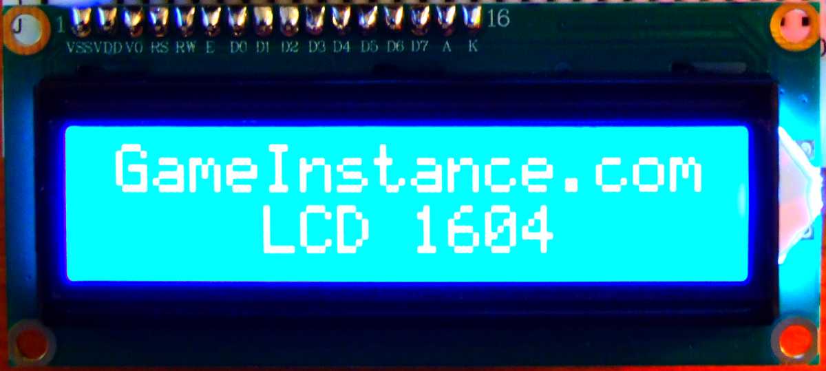 LCD 1602, a 16x2 chars text display