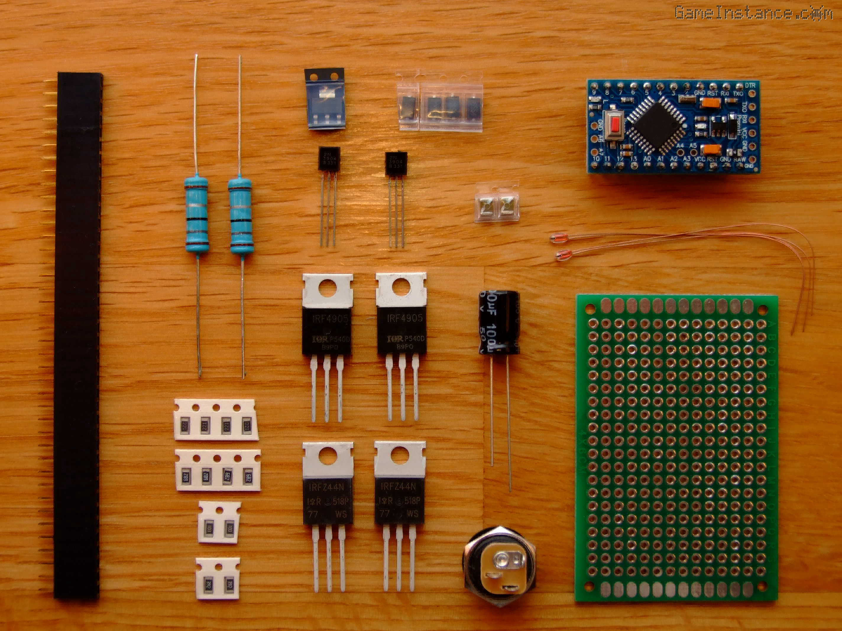 Dual NiMH Battery Smart Charger - List of components