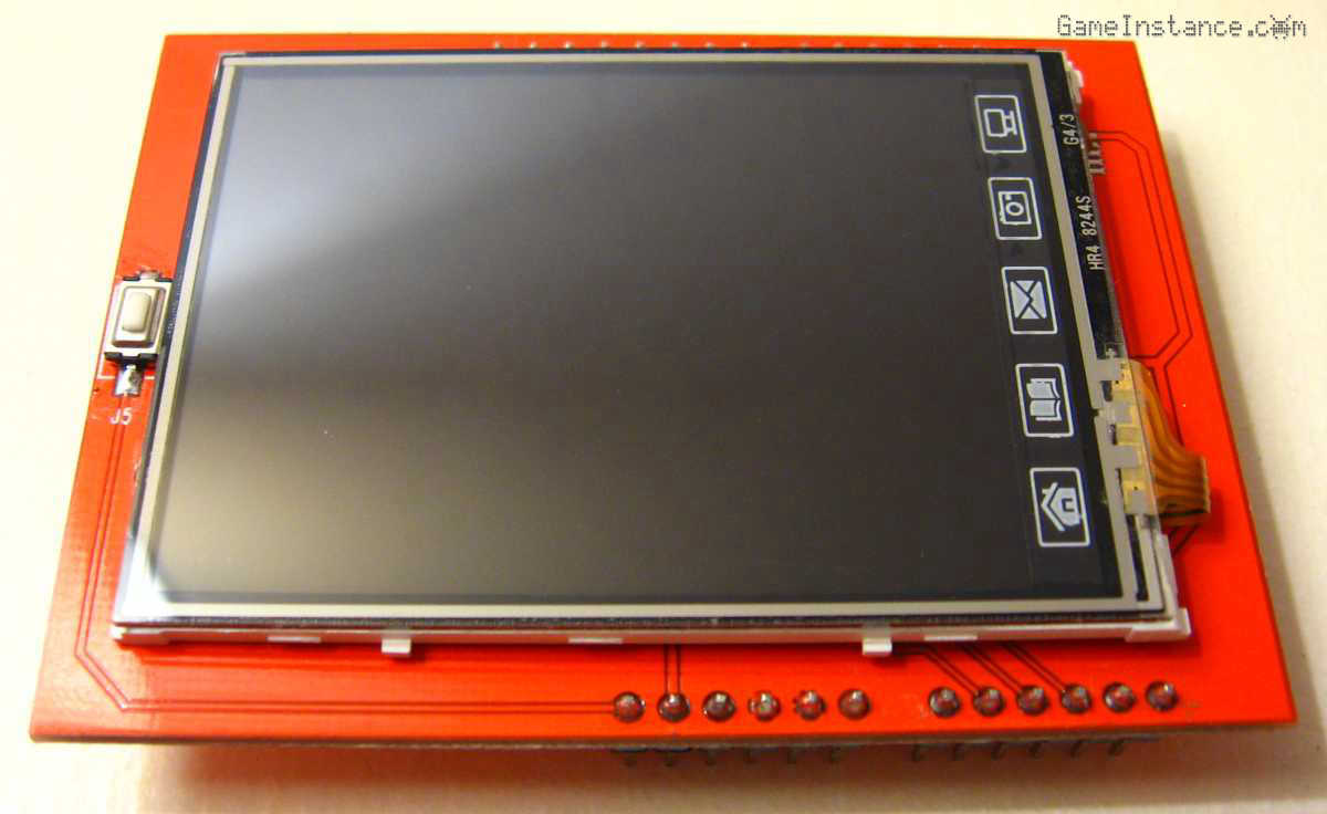 2.4 inch TFT Display Arduino shield - front side