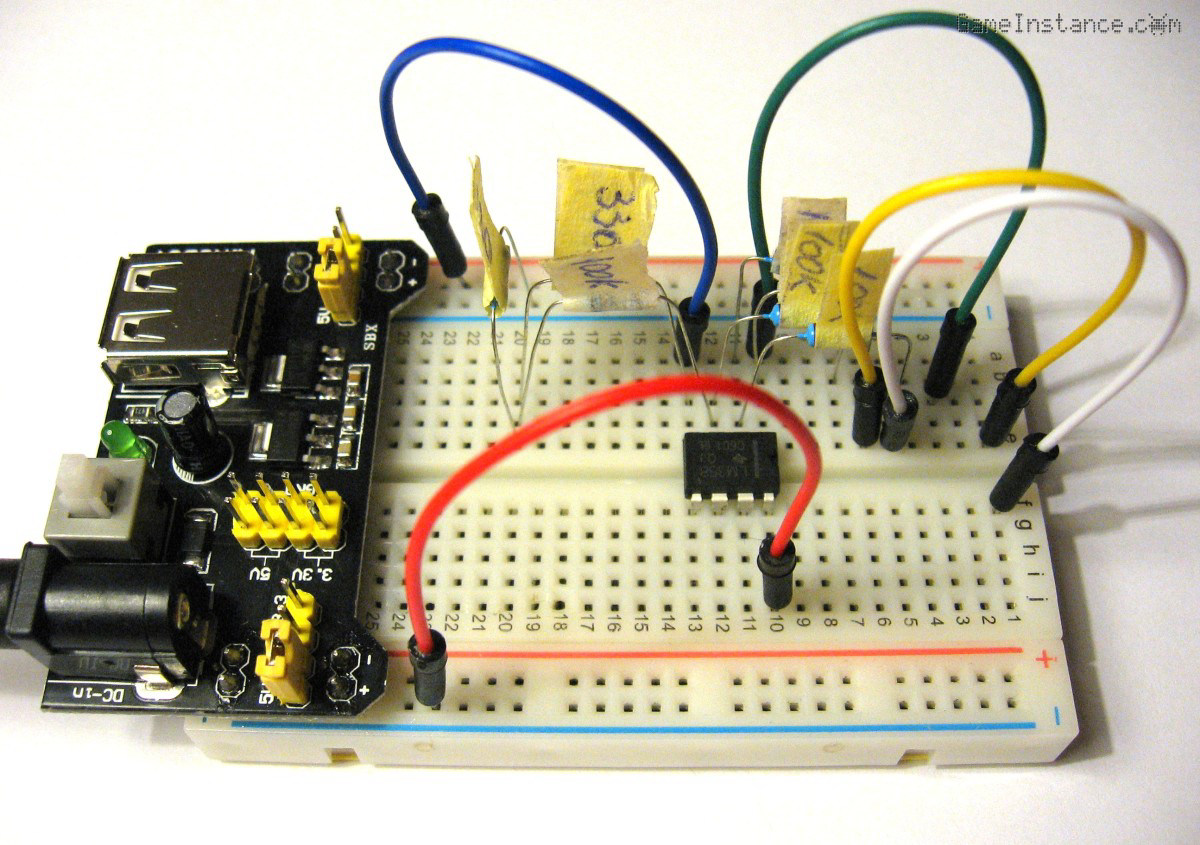 Op Amp Breadboard Setup