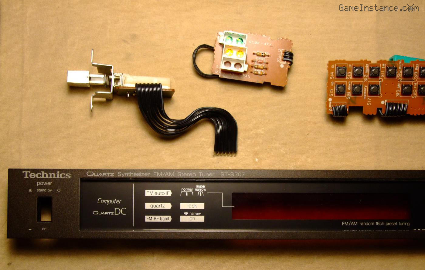 Technics ST-S707 - front panel disassembly for inspection and cleanup